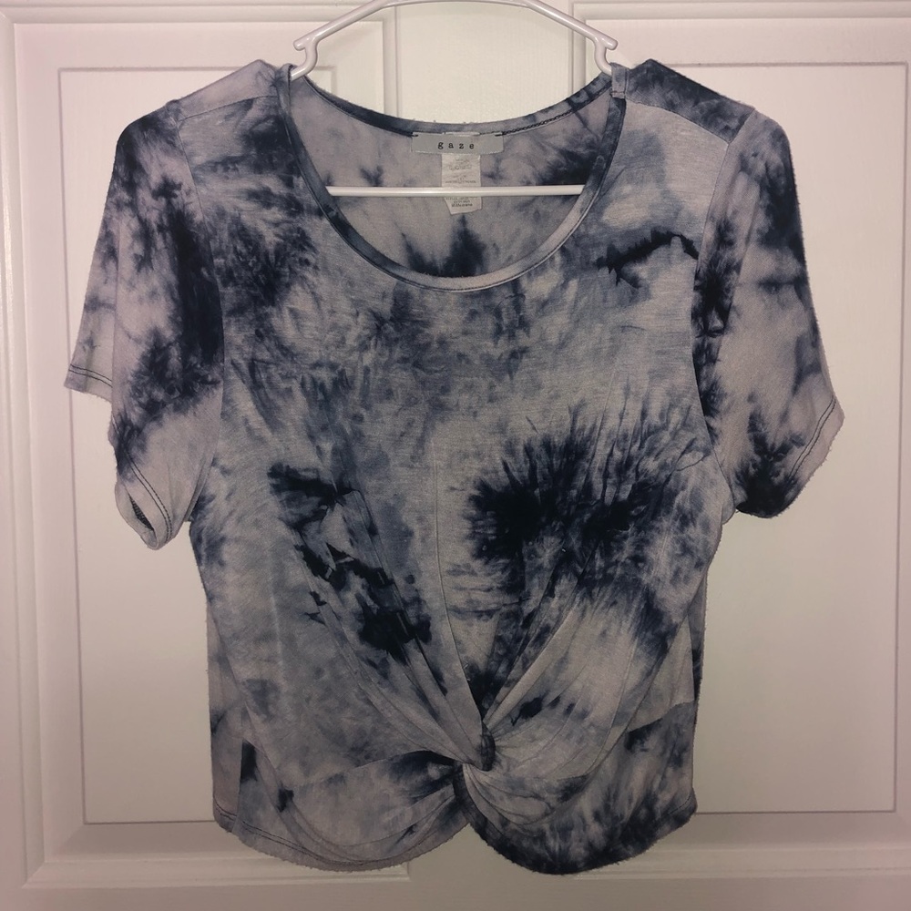 Tie dye cropped tshirt